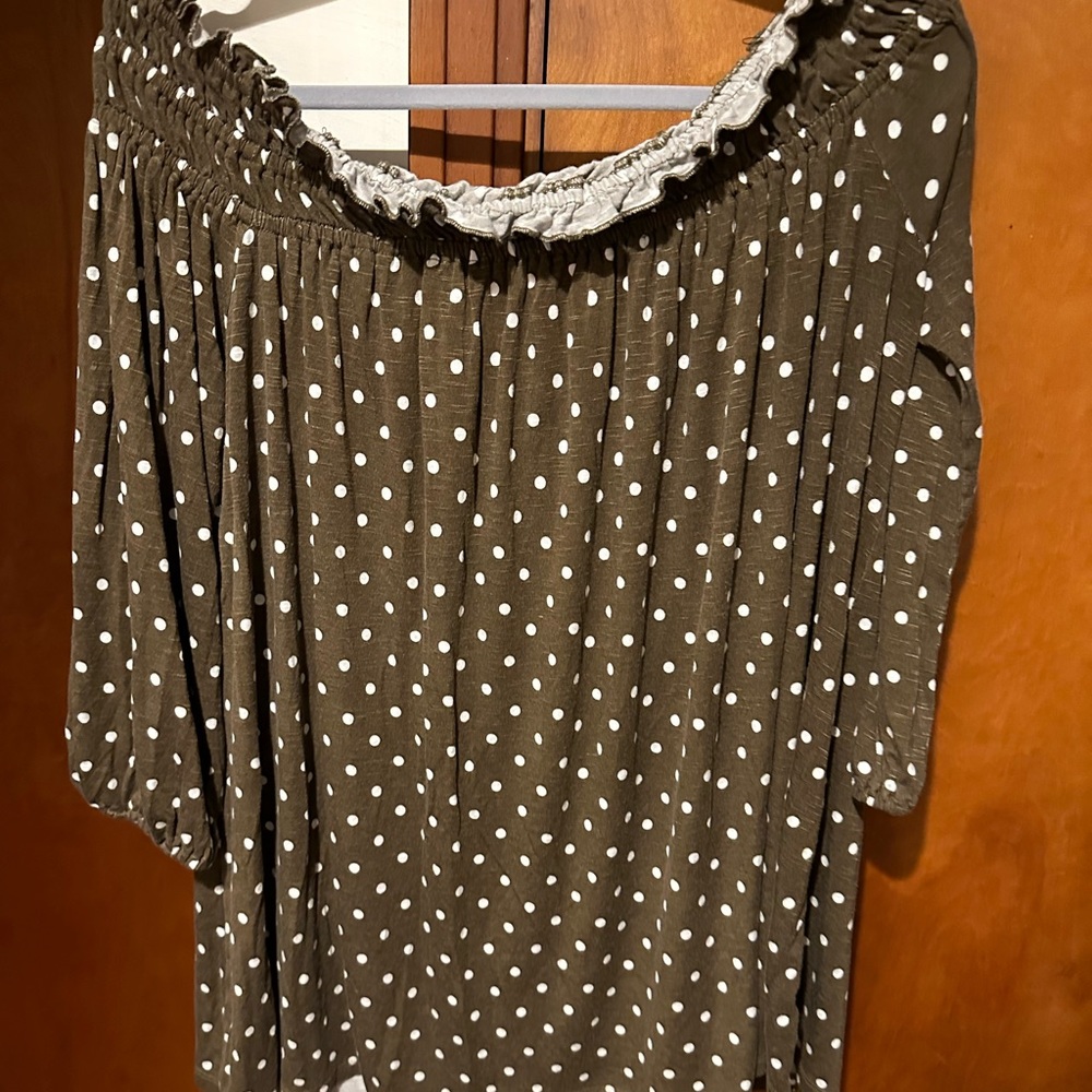 Lane Bryant off the shoulder top